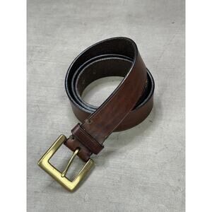 Coach Vintage Italian Handmade Brown Leather Casual Belt Size 38 95cm